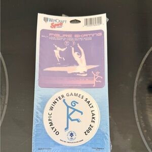Wincraft Salt Lake 2002 Figure Skating Magnets Set - Purple and Blue